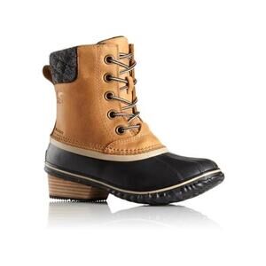 Sorel Slimpack II Lace Up Heeled Duck Toe Waterproof Leather Winter Boots Size 7